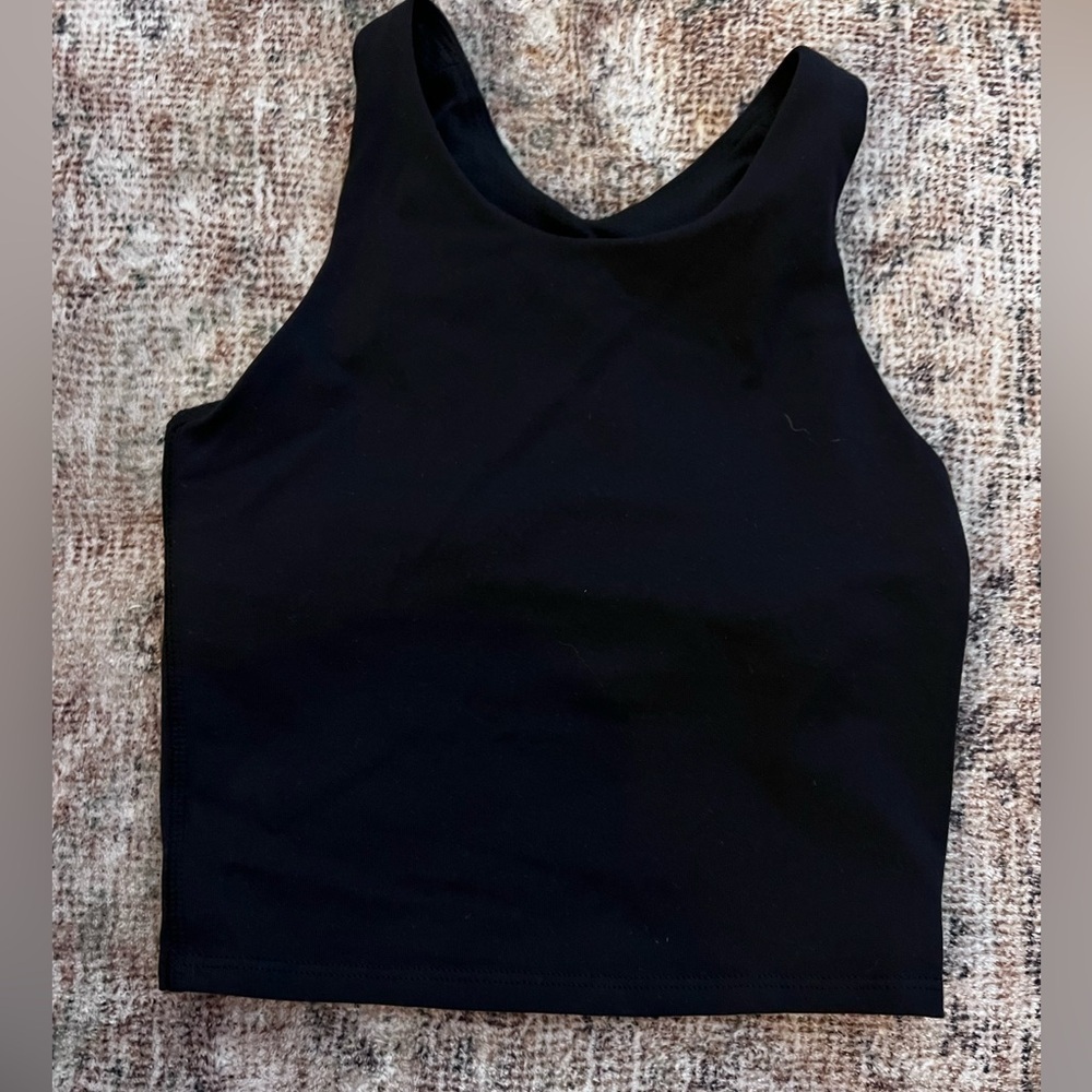 Athleta Girl Black Cropped Bra Size Small/7